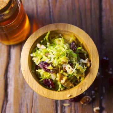 Brussels Sprouts Salad with Honey Vinaigrette